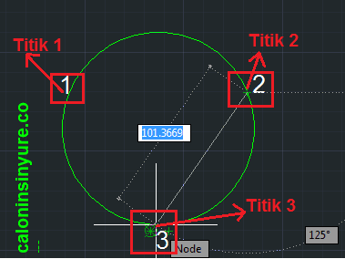 Gambar Tampilan Lingkaran Di AutoCAD