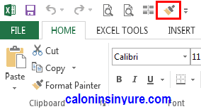 Tampilan Quick Access Toolbar Microsoft Excel