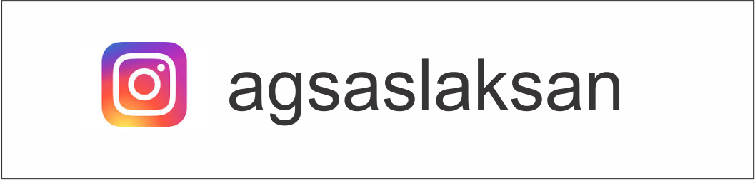 Contoh penggunaan logo untuk menunjukan bahwa kita memiliki nama akun ig.