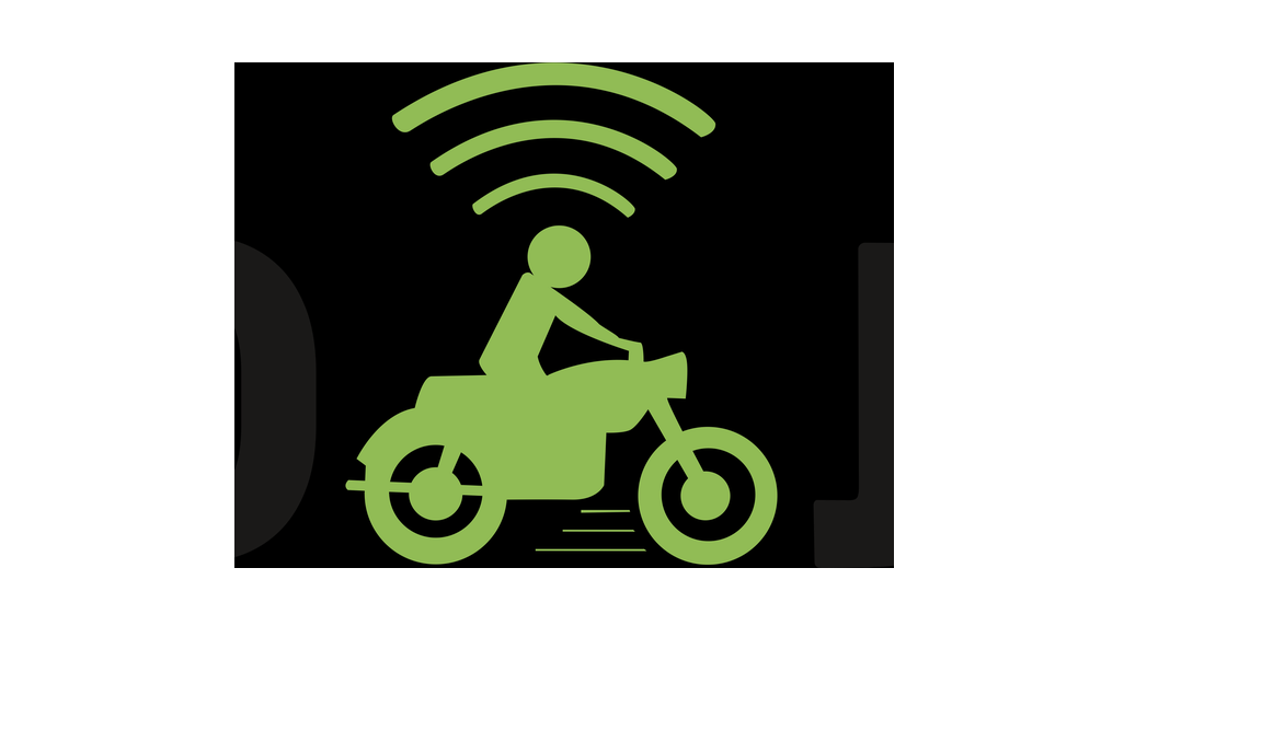 Gambar ojek yang akan dibuat vektor gambarnya