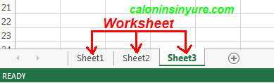 Gambar Tampilan Worksheet
