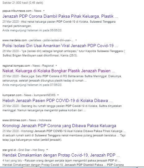 Berita Pengambilan Jenazah PDP di Sultra