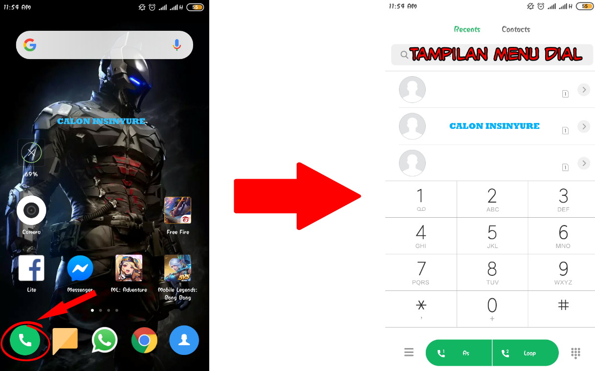 Gambar Tampilan Menu Dial Pad Hp Xiaomi