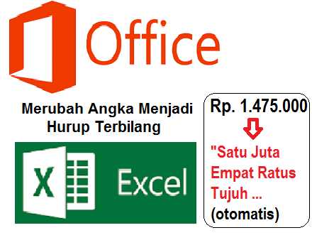 Cara Merubah Angka Menjadi Hurup Terbilang Pada Microsoft Excel