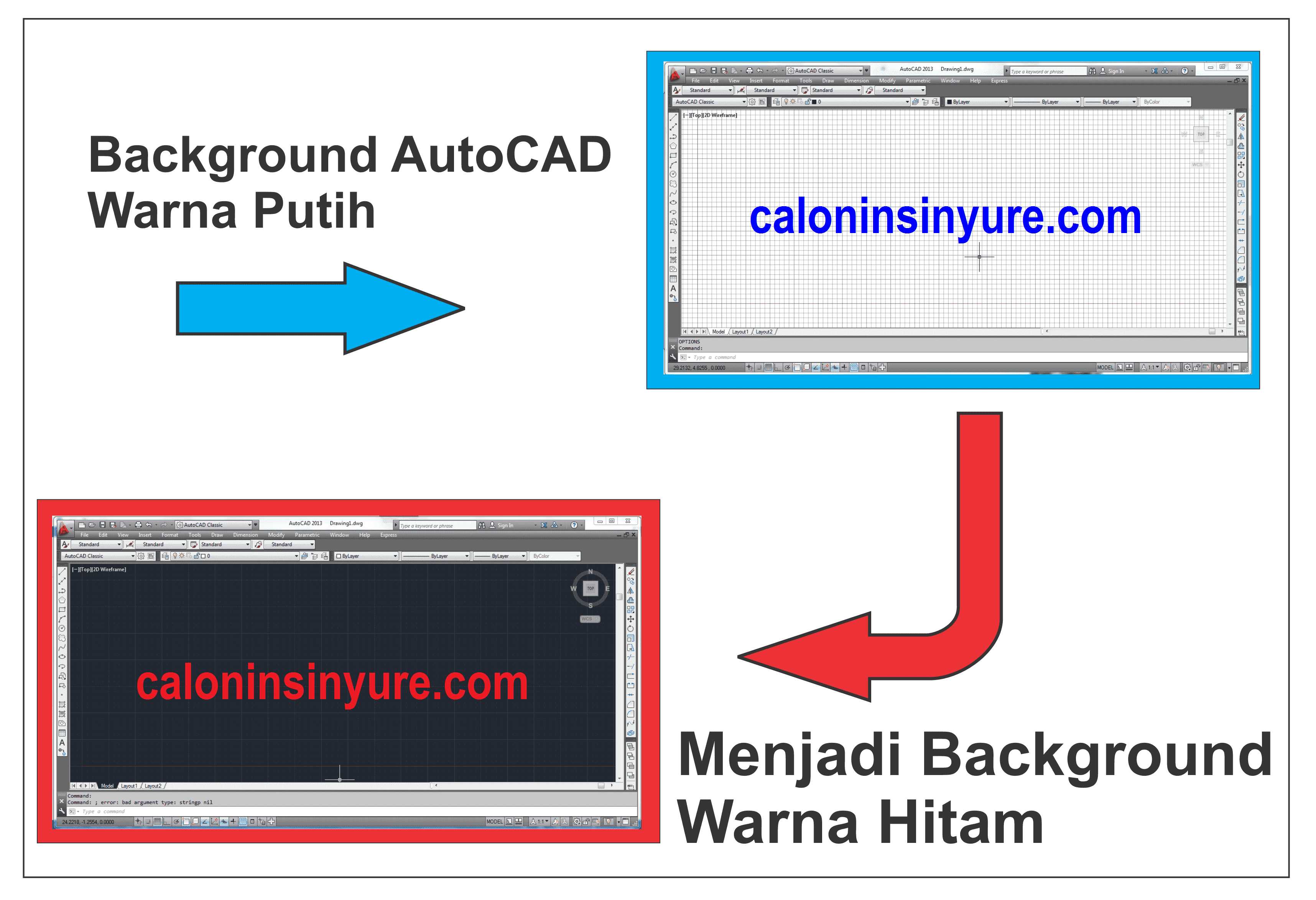 Cara Merubah Background Lembar Kerja Pada AutoCAD