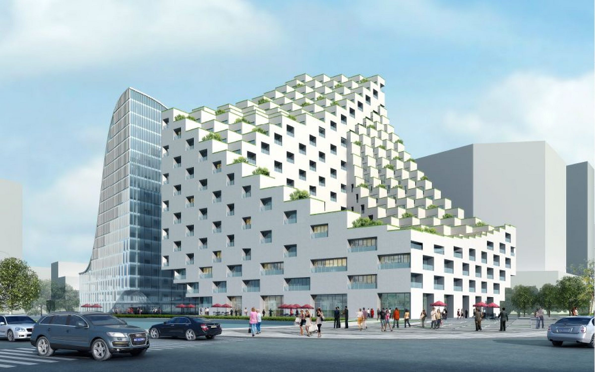 Gedung yang sangat unik di Tiongkok